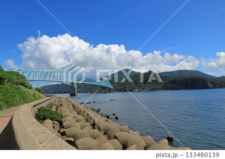 道の駅生月大橋の遊歩道からの美しい風景 道の駅生月大橋の遊歩道からの美しい風景 133460139