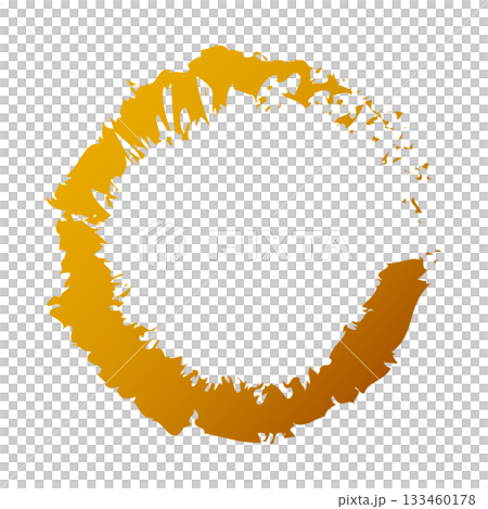 Icon Brush Lettering Brush Circle. Circle Material Single Gold Icon Brush Lettering Brush Circle. Circle Material Single Gold 133460178