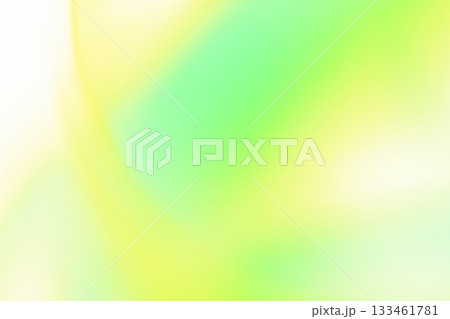 緑・黄色系　ゆるやかなライン背景　 133461781