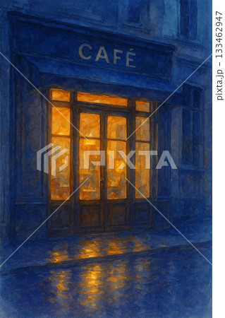 夜 ナイト 街角 133462947