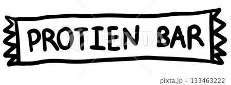 Hand drawn protein bar outline for healthy snack, food, running competition, marathon, race, human, people, diet, exercise, sport, activity, lifestyle, hobby, leisure, sticker, grocery, icon Hand drawn protein bar outline for healthy snack, food, running competition, marathon, race, human, people, diet, exercise, sport, activity, lifestyle, hobby, leisure, sticker, grocery, icon 133463222