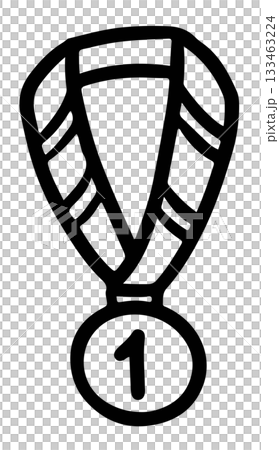 Hand drawn no. 1 medal outline for running competition, marathon, race, human, people, diet, exercise, sport, activity, healthy lifestyle, hobbies, leisure, campaign badge, sticker, kid colouring book Hand drawn no. 1 medal outline for running competition, marathon, race, human, people, diet, exercise, sport, activity, healthy lifestyle, hobbies, leisure, campaign badge, sticker, kid colouring book 133463224