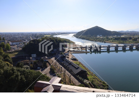 犬山城から見る木曽川の景色【愛知・犬山】 犬山城から見る木曽川の景色【愛知・犬山】 133464714