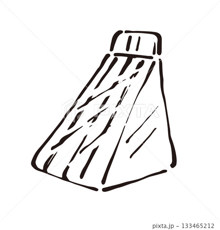 コンビニのサンドウィッチの線画イラスト コンビニのサンドウィッチの線画イラスト 133465212