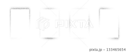 Sprayed noise rectangle frame collection. Black dotted grain border set. Black stipple gradient boarder bundle for text box, banner, poster, template. Vector rough spray stencil graffiti effect frames Sprayed noise rectangle frame collection. Black dotted grain border set. Black stipple gradient boarder bundle for text box, banner, poster, template. Vector rough spray stencil graffiti effect frames 133465654