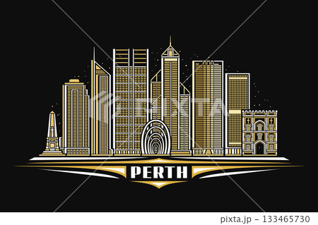 Vector illustration of Perth Vector illustration of Perth 133465730