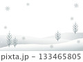 冬景色 冬の背景 133465805