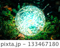 光り輝く球体 133467180