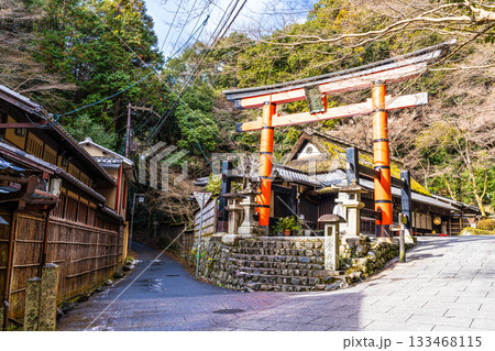 【重要伝統的建造物群保存地区】嵯峨鳥居本 冬の街並みの風景10 京都府京都市右京区 【重要伝統的建造物群保存地区】嵯峨鳥居本 冬の街並みの風景10 京都府京都市右京区 133468115