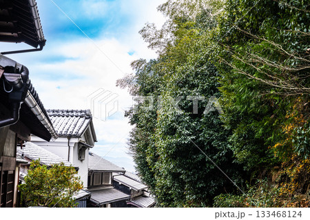 【重要伝統的建造物群保存地区】嵯峨鳥居本 冬の街並みの風景3 京都府京都市右京区 【重要伝統的建造物群保存地区】嵯峨鳥居本 冬の街並みの風景3 京都府京都市右京区 133468124