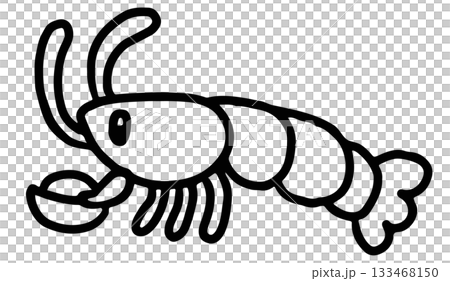Hand drawn outline of lobster for sea life, under the sea, aquarium, ocean, post card, animals, zoo, souvenir shop, cartoon character, comic, plush toy, kid doll, sticker, sea food, kid colouring book Hand drawn outline of lobster for sea life, under the sea, aquarium, ocean, post card, animals, zoo, souvenir shop, cartoon character, comic, plush toy, kid doll, sticker, sea food, kid colouring book 133468150