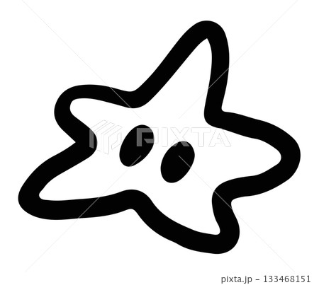 Hand drawn star outline for decoration, sticker, icon, tattoo, cute patches, brooch, shirt print, plush toy, doll, kids, children, Christmas tree, ornament, sky and cloud, cartoon character, comic Hand drawn star outline for decoration, sticker, icon, tattoo, cute patches, brooch, shirt print, plush toy, doll, kids, children, Christmas tree, ornament, sky and cloud, cartoon character, comic 133468151