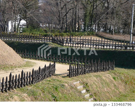 鉢形城跡：二の曲輪と空堀【国指定史跡・日本100名城】埼玉県寄居町 133468796