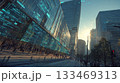 AR風・透明ホログラムの街並み 133469313