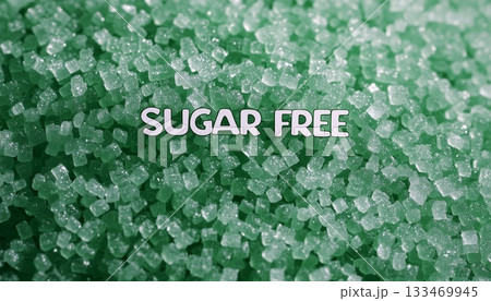 Natural stevia sugar grain from plant pattern background Natural stevia sugar grain from plant pattern background 133469945