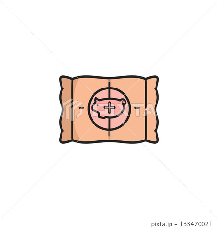 Piggy bank targeted savings focused economic strategy financial goals wealth accumulation 133470021