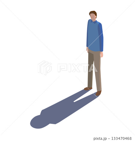 立ち尽くす男性 133470468