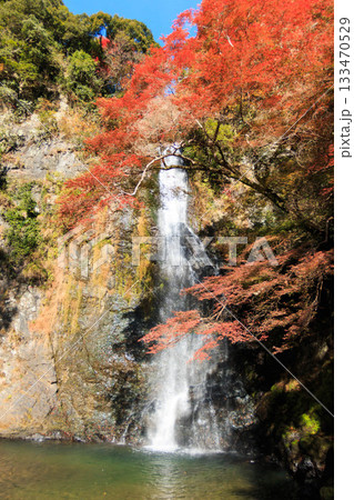 錦秋の箕面大滝 133470529
