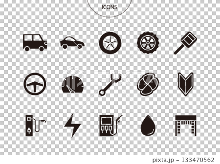 Car automobile icon pictogram vector illustration set Car automobile icon pictogram vector illustration set 133470562