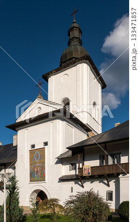 Main Entrance and Bell Tower of Ancient Neamt Monastery, Cultural Hub of Romania 133471857
