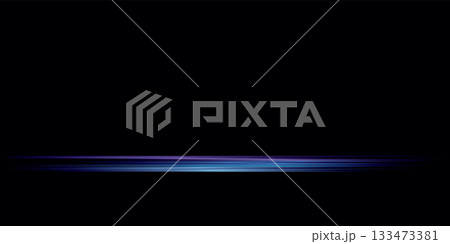 Straight streaks blue light effect high speed dynamic motion on black background graphic illustration have blank space. Straight streaks blue light effect high speed dynamic motion on black background graphic illustration have blank space. 133473381