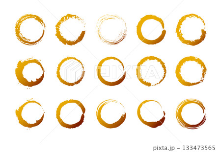 筆丸 筆文字 和風 年賀状 セット 金 133473565