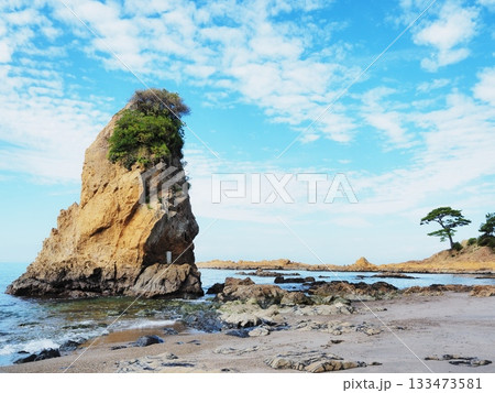 神奈川県 秋空の立石海岸 10月 神奈川県 秋空の立石海岸 10月 133473581
