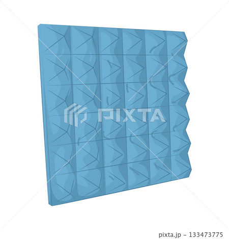 Illustration of acoustic foam panel Illustration of acoustic foam panel 133473775