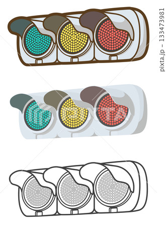 LED式交通信号機（全点灯） 133473981