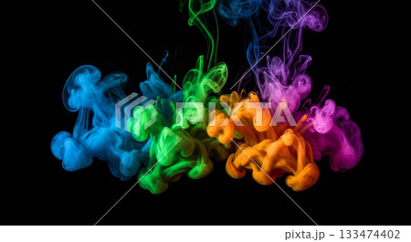 カラフルなアブストラクトな背景デザイン 133474402