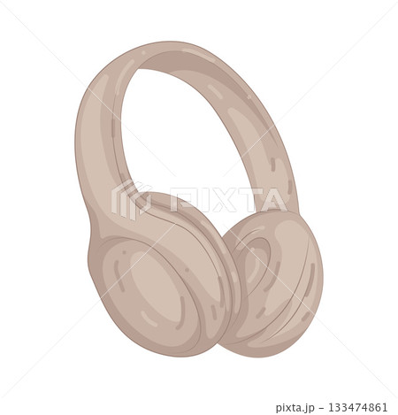 Illustration of headphones Illustration of headphones 133474861