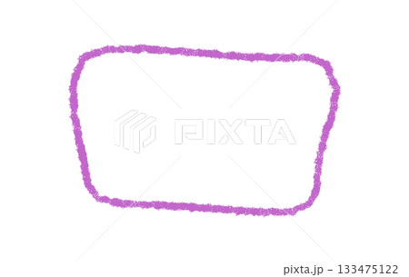 Organic wavy crayon quote frame and border in hand drawn sketch style. Soft contour creates rectangle background for text or quotation box. Creative format adds playful detail to modern art Organic wavy crayon quote frame and border in hand drawn sketch style. Soft contour creates rectangle background for text or quotation box. Creative format adds playful detail to modern art 133475122