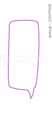 Organic hand drawn speech bubble outline rectangle. Textbox for chat and talk, message or comment box with circle detail. Outline style supports communication and dialogue in simple visual format. 133475530