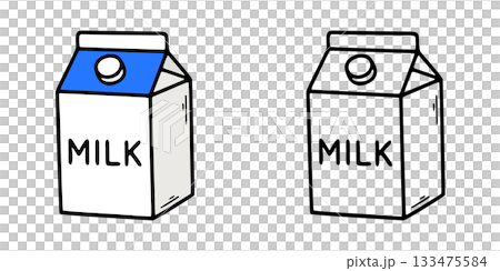 Simple milk icon illustration 133475584