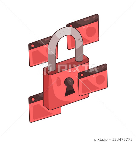 illustration of Encryption illustration of Encryption 133475773