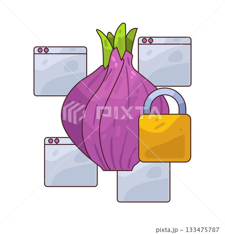 illustration of Onion illustration of Onion 133475787