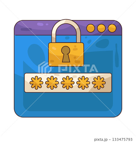illustration of password illustration of password 133475793