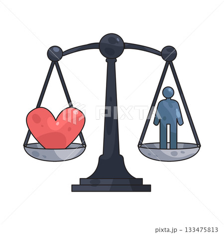 illustration of Emotional Balance  133475813