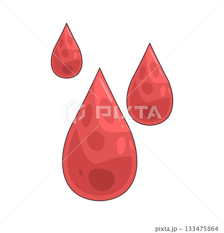 illustration of Blood Drop illustration of Blood Drop 133475864