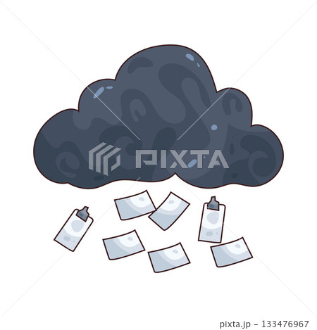 illustration of Black Cloud 133476967