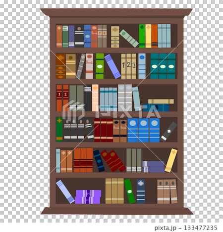 本が入った本棚 133477235
