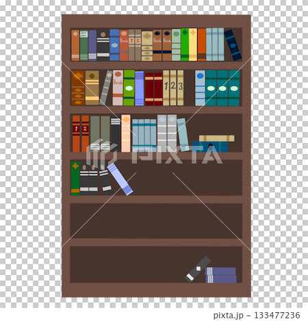 有書的書架 133477236