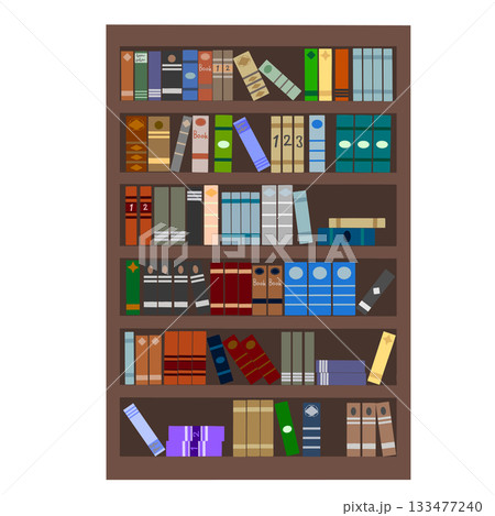 本が入った本棚 133477240
