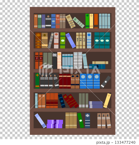 本が入った本棚 133477240