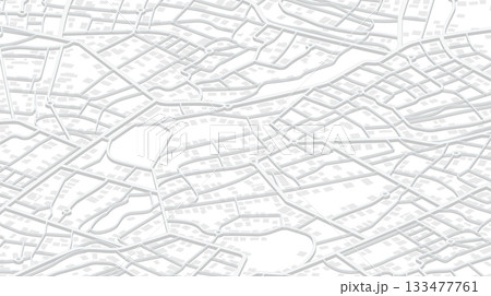 Abstract map downtown district. Geolocation your location on map with river and grid. Concept of planning and mapping a travel. Flat vector illustration 133477761