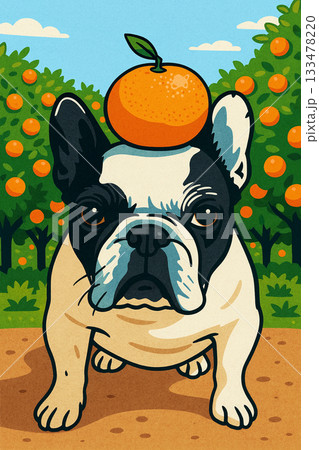 みかん畑の番犬、哲学中 133478220