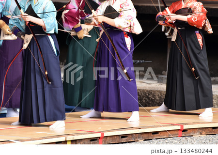 京都 三十三間堂の通し矢 京都 三十三間堂の通し矢 133480244