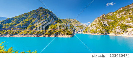The Piva river in Montenegro 133480474