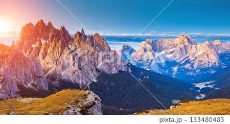 magical mountain landscape magical mountain landscape 133480483
