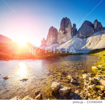 lake in the mountains lake in the mountains 133480484